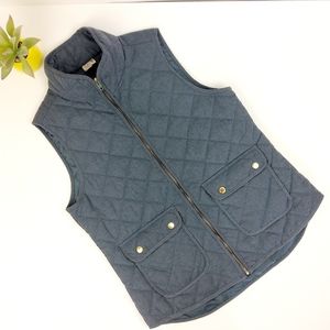 Artisan NY Blue Quilted Vest Size Medium